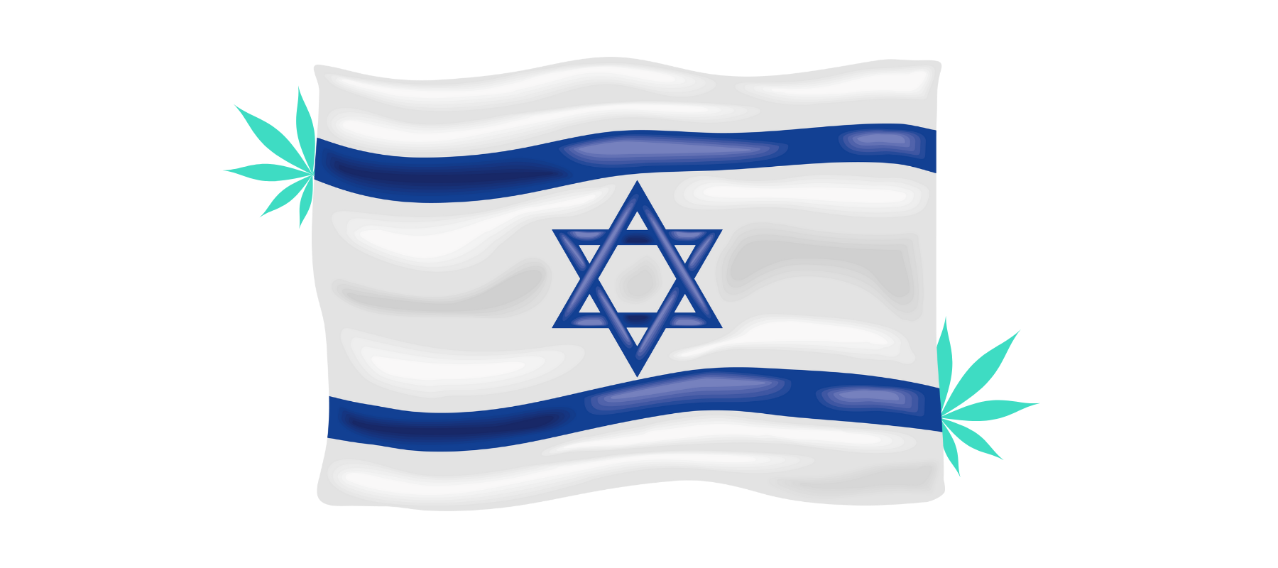 דגל ישראל ועלי קנאביס